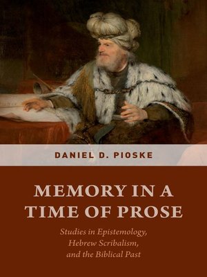 cover image of Memory in a Time of Prose